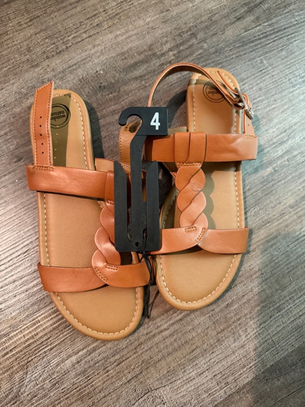 NWT Kid’s Braided Strap Sandals - Tan